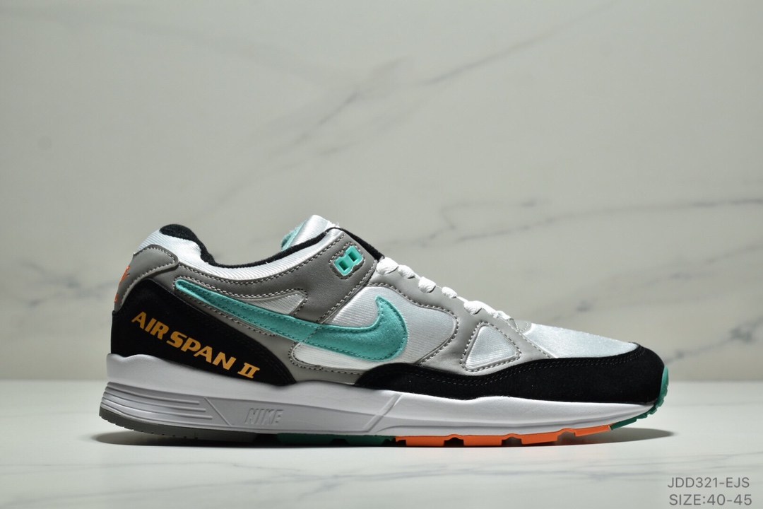 Nike Air Span II 男子新款复古缓震运动鞋 内置SOLO气垫40-45ID:JDD321-EJS