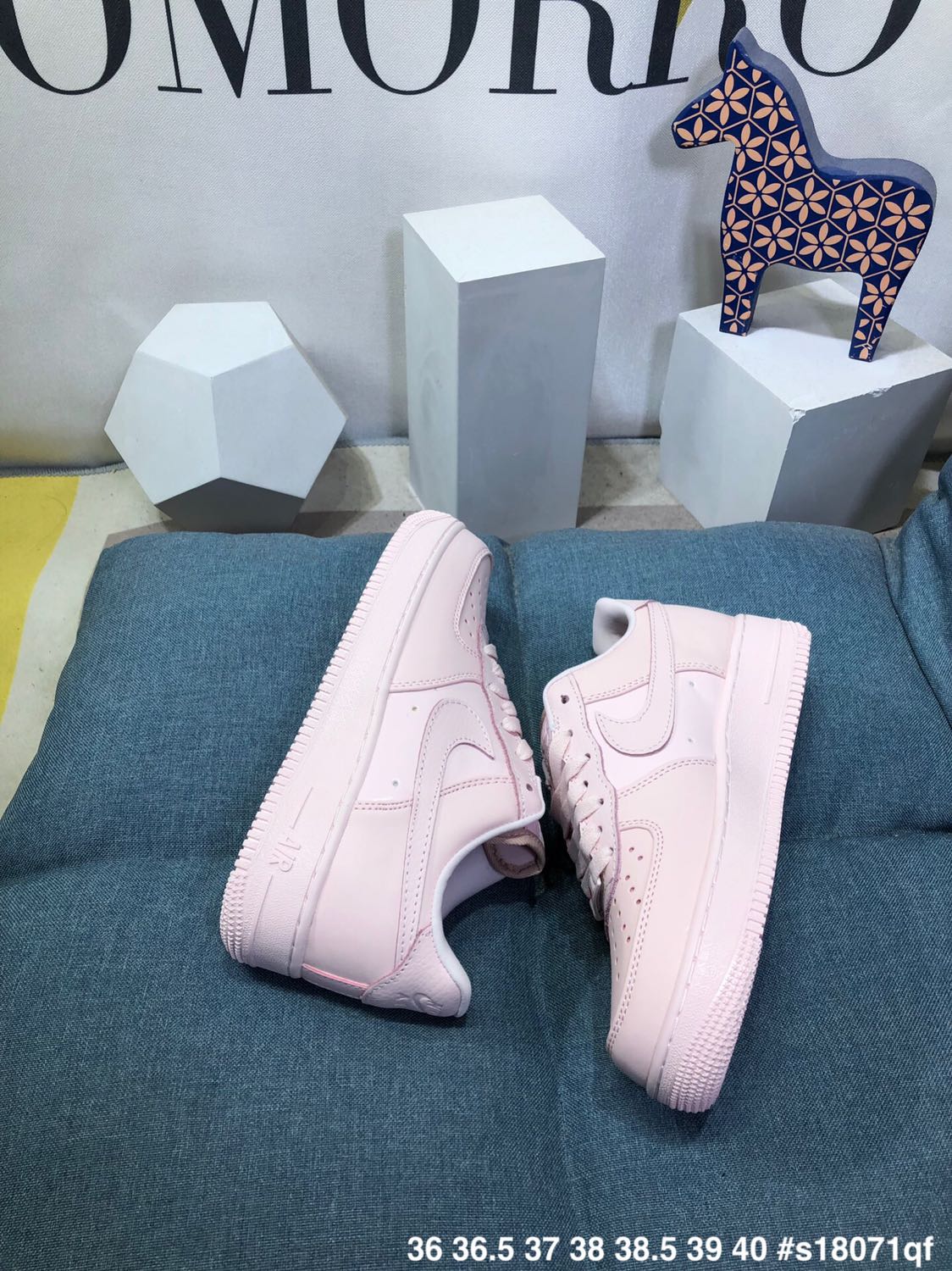 Nike AF1空军一号 淡粉色/板鞋休闲鞋，特价 Size36 36.5 37.5 38 38.5 39 40 s18071qf