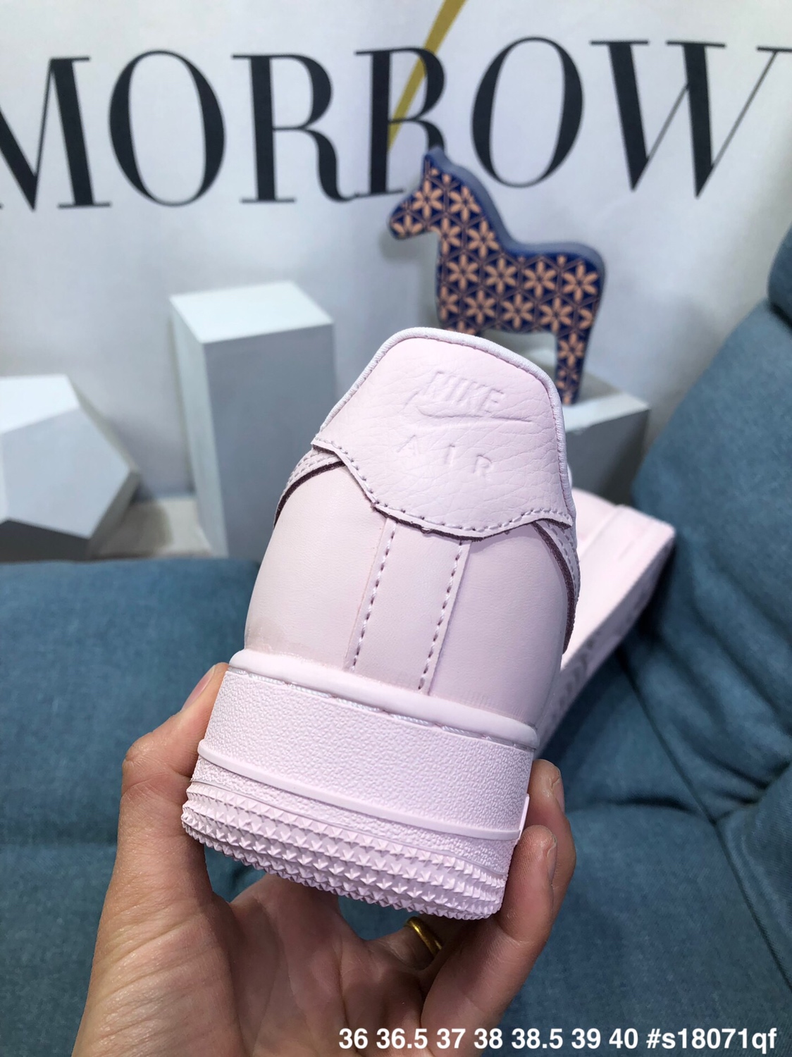 Nike AF1空军一号 淡粉色/板鞋休闲鞋，特价 Size36 36.5 37.5 38 38.5 39 40 s18071qf