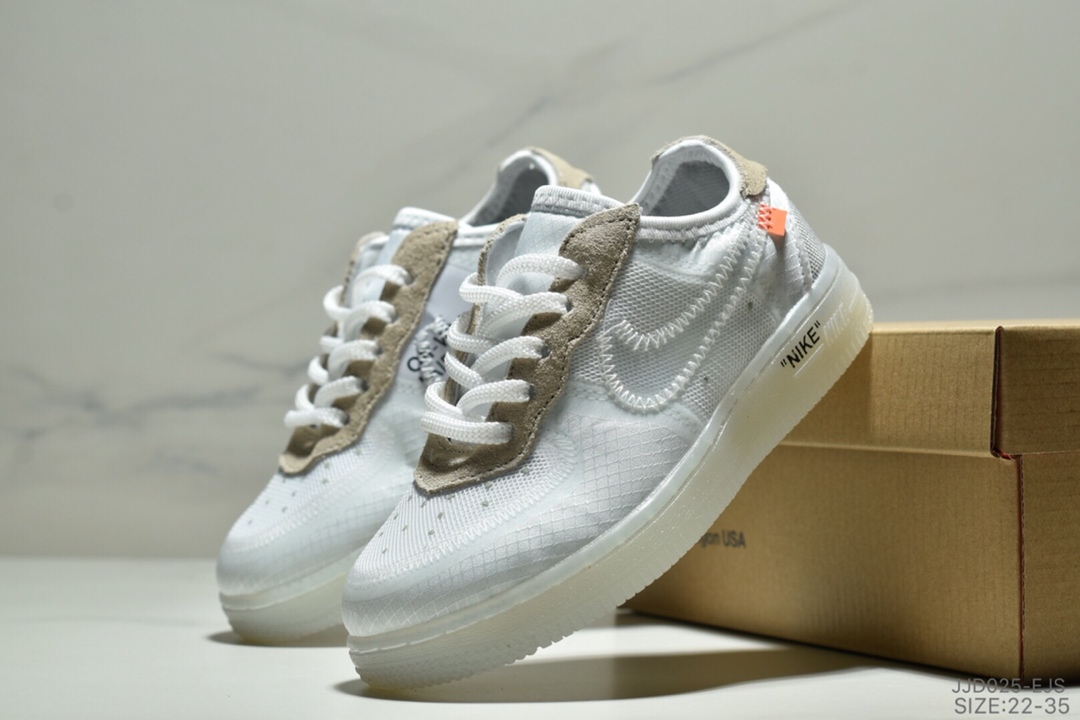 Nike Air Force 1 x Off-White2.0空军 联名童鞋 时尚运动 休闲萌娃 童鞋 22-35ID:JJD025-EJS