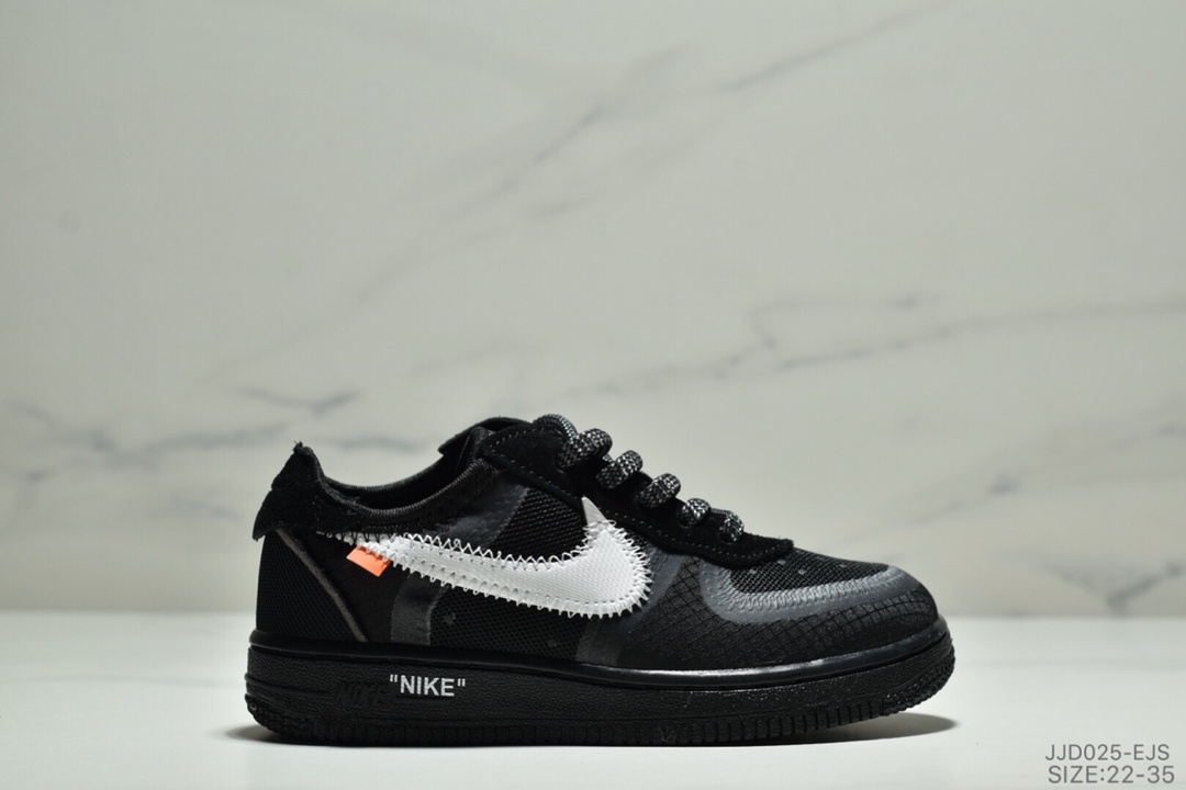Nike Air Force 1 x Off-White2.0空军 联名童鞋 时尚运动 休闲萌娃 童鞋 22-35ID:JJD025-EJS