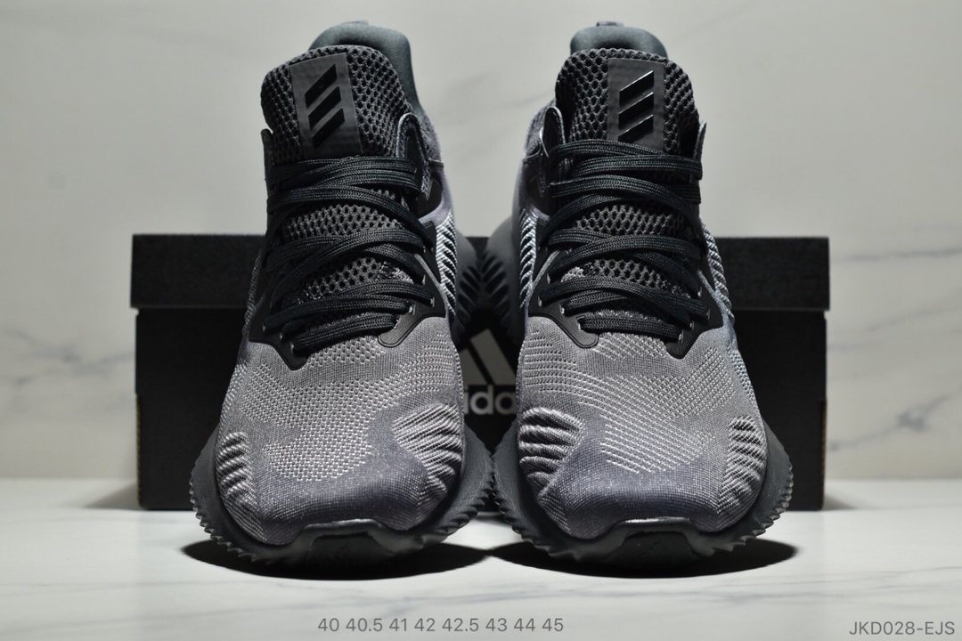 Adidas Alphabounce Beyond 3.0 阿尔法透气缓震跑步鞋！贾卡面 抗磨运动性能提升极致 尺码：40 40.5 41 42 42.5 43 44 45ID:JKD028-EDR