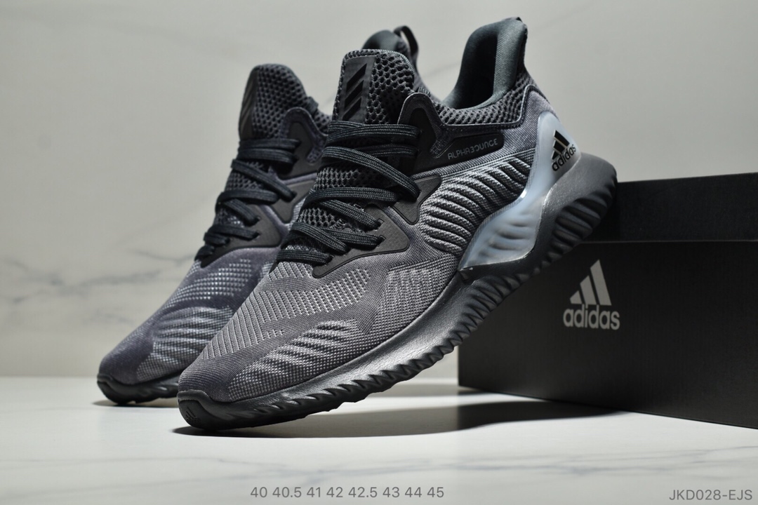 Adidas Alphabounce Beyond 3.0 阿尔法透气缓震跑步鞋！贾卡面 抗磨运动性能提升极致 尺码：40 40.5 41 42 42.5 43 44 45ID:JKD028-EDR