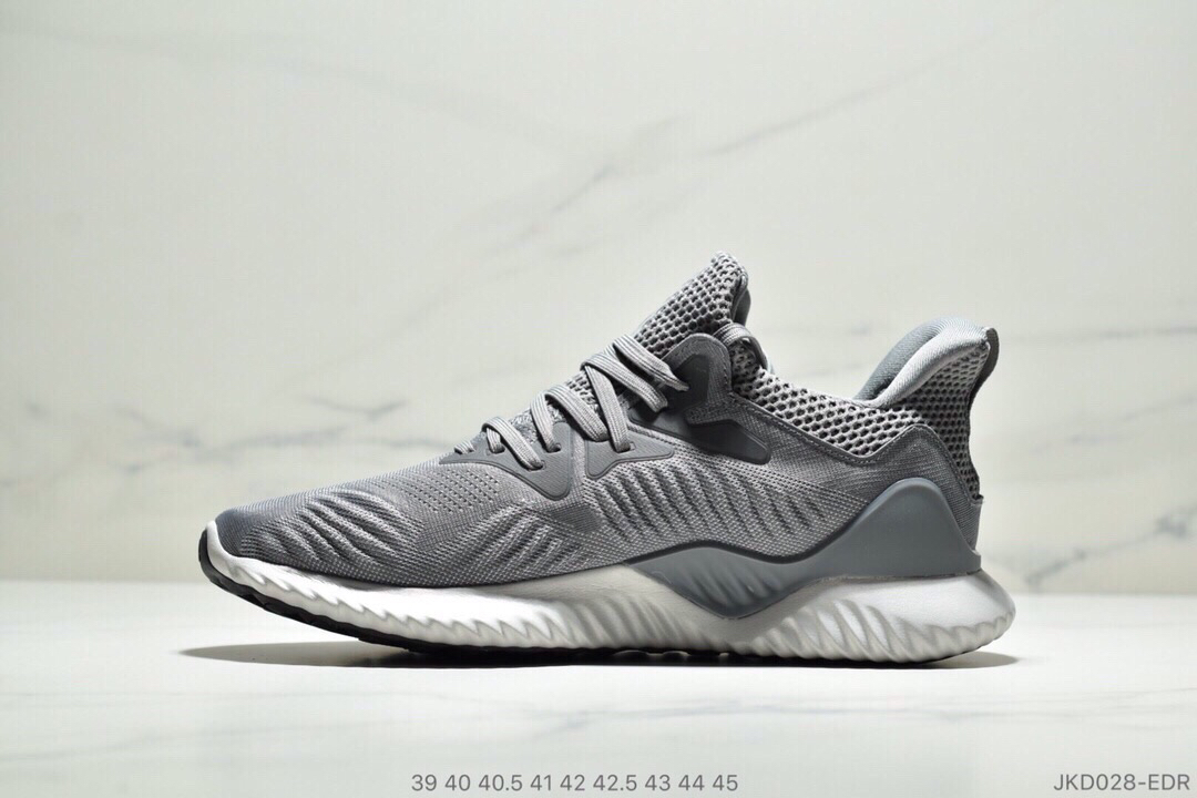 Adidas Alphabounce Beyond 3.0 阿尔法透气缓震跑步鞋！贾卡面 抗磨运动性能提升极致 尺码：40 40.5 41 42 42.5 43 44 45ID:JKD028-EDR