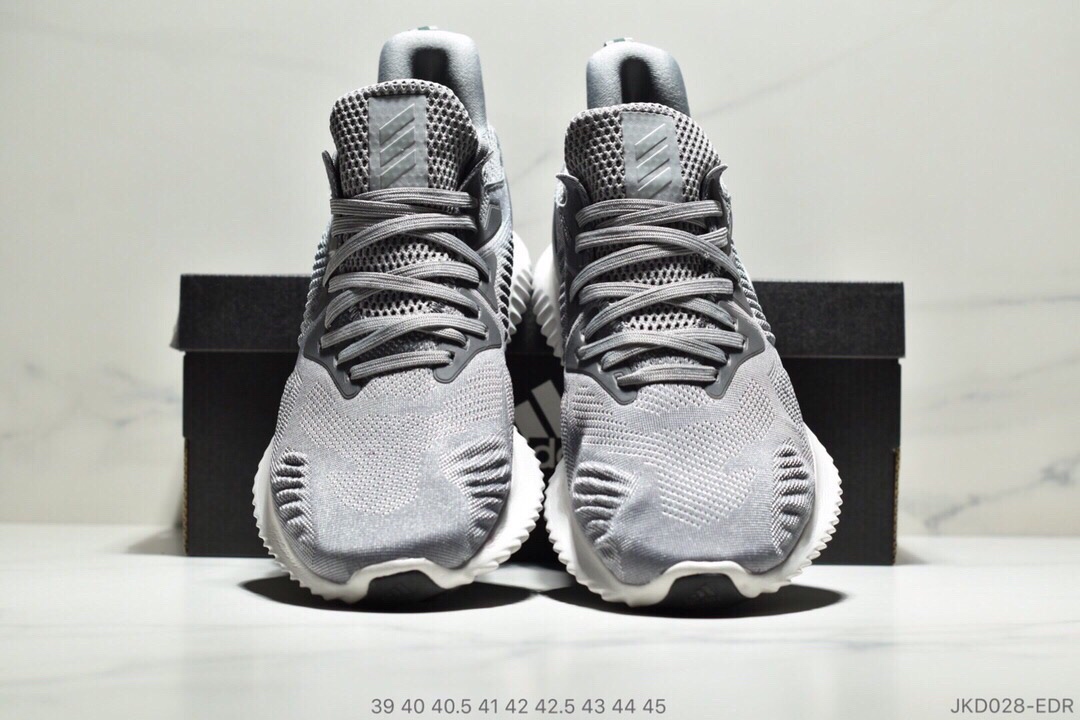 Adidas Alphabounce Beyond 3.0 阿尔法透气缓震跑步鞋！贾卡面 抗磨运动性能提升极致 尺码：40 40.5 41 42 42.5 43 44 45ID:JKD028-EDR