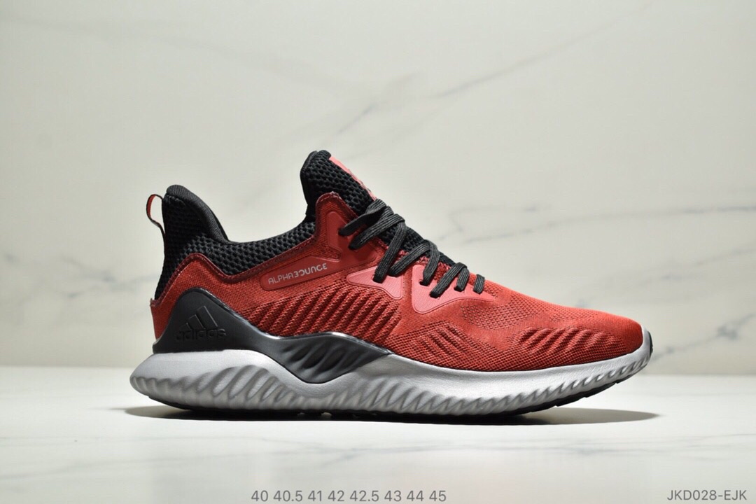 Adidas Alphabounce Beyond 3.0 阿尔法透气缓震跑步鞋！贾卡面 抗磨运动性能提升极致 尺码：40 40.5 41 42 42.5 43 44 45ID:JKD028-EDR