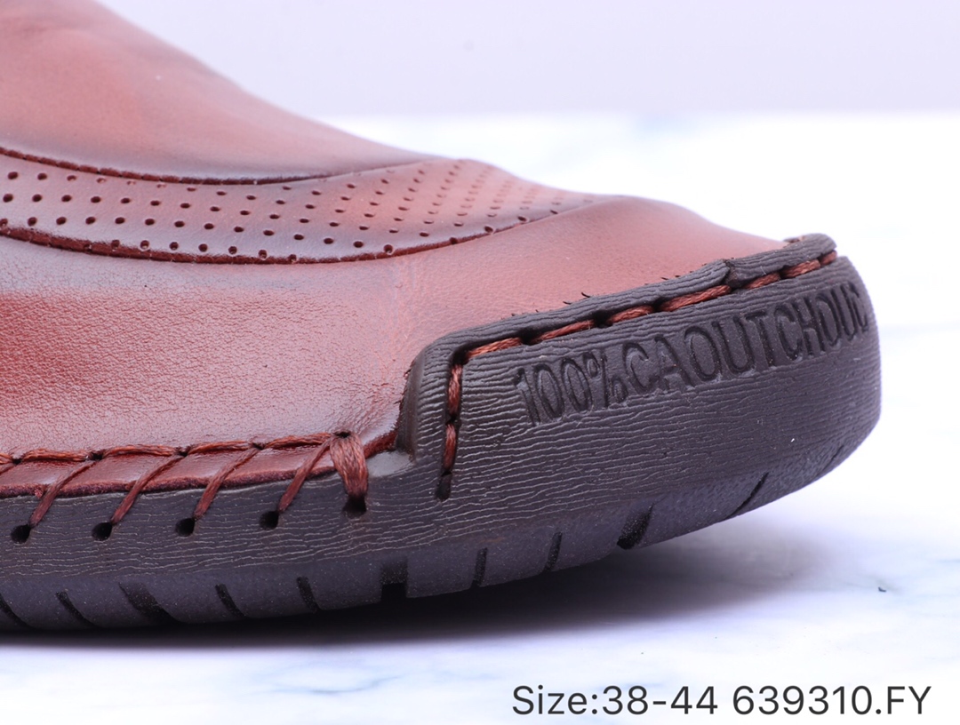 130【爱步 豆豆鞋】ECCO 爱步春季新款 韩版时尚 百搭随性 头层牛皮 豆豆休闲皮鞋