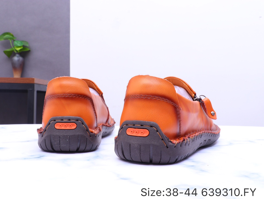 130【爱步 豆豆鞋】ECCO 爱步春季新款 韩版时尚 百搭随性 头层牛皮 豆豆休闲皮鞋