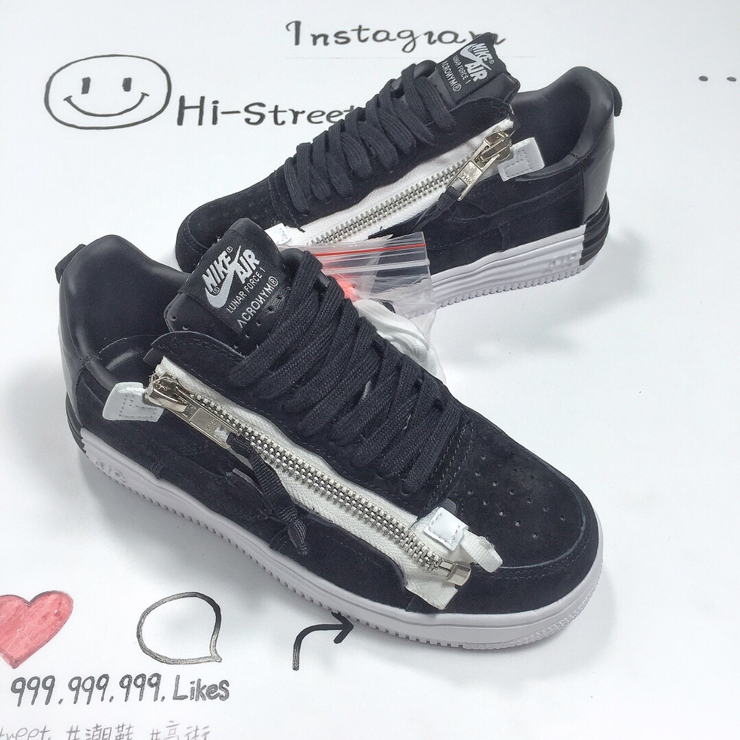 140▲35周年别注款 机能拉链鼻祖品牌ACRONYM x Nike Lunar Force 1 机能空军低帮潮流板鞋