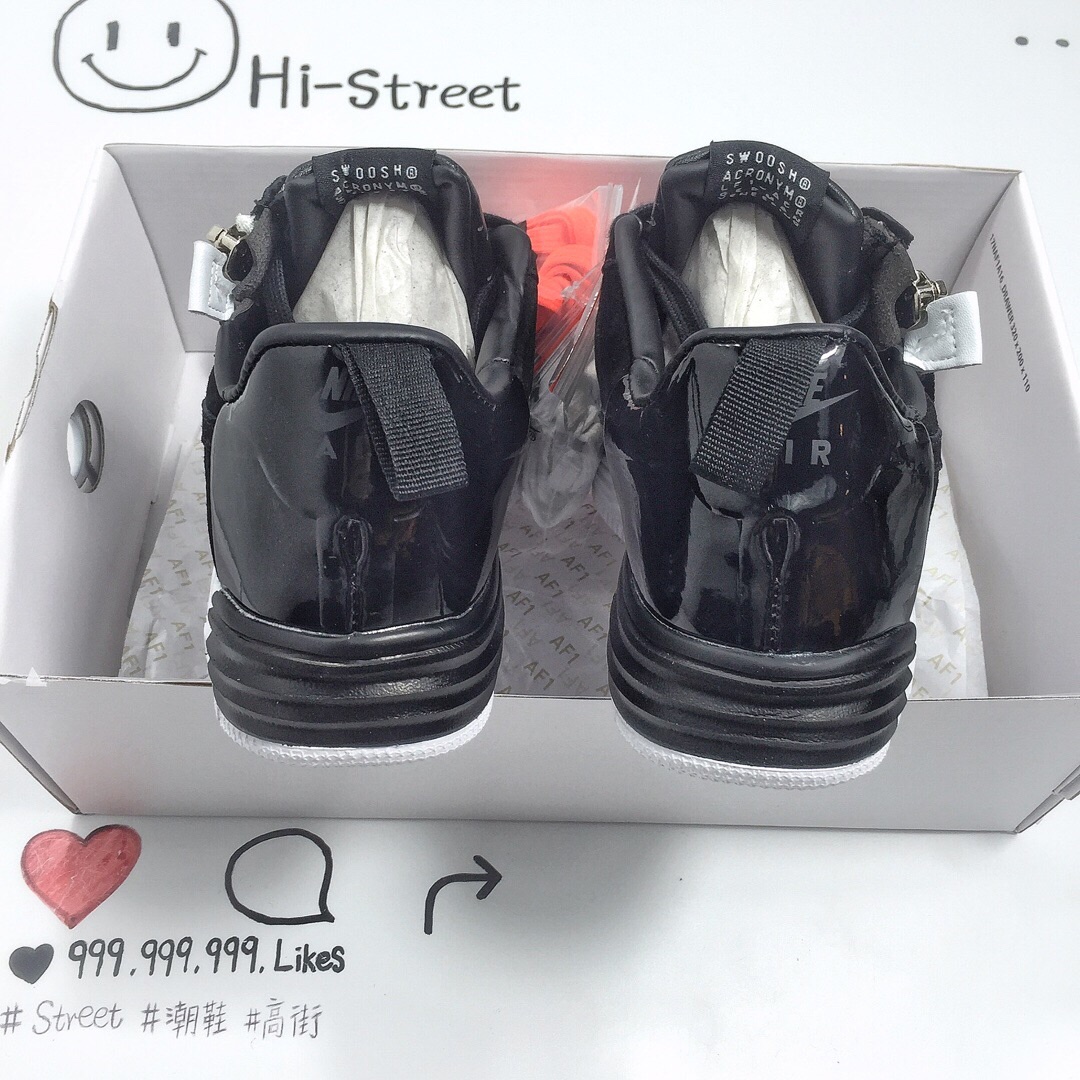 140▲35周年别注款 机能拉链鼻祖品牌ACRONYM x Nike Lunar Force 1 机能空军低帮潮流板鞋