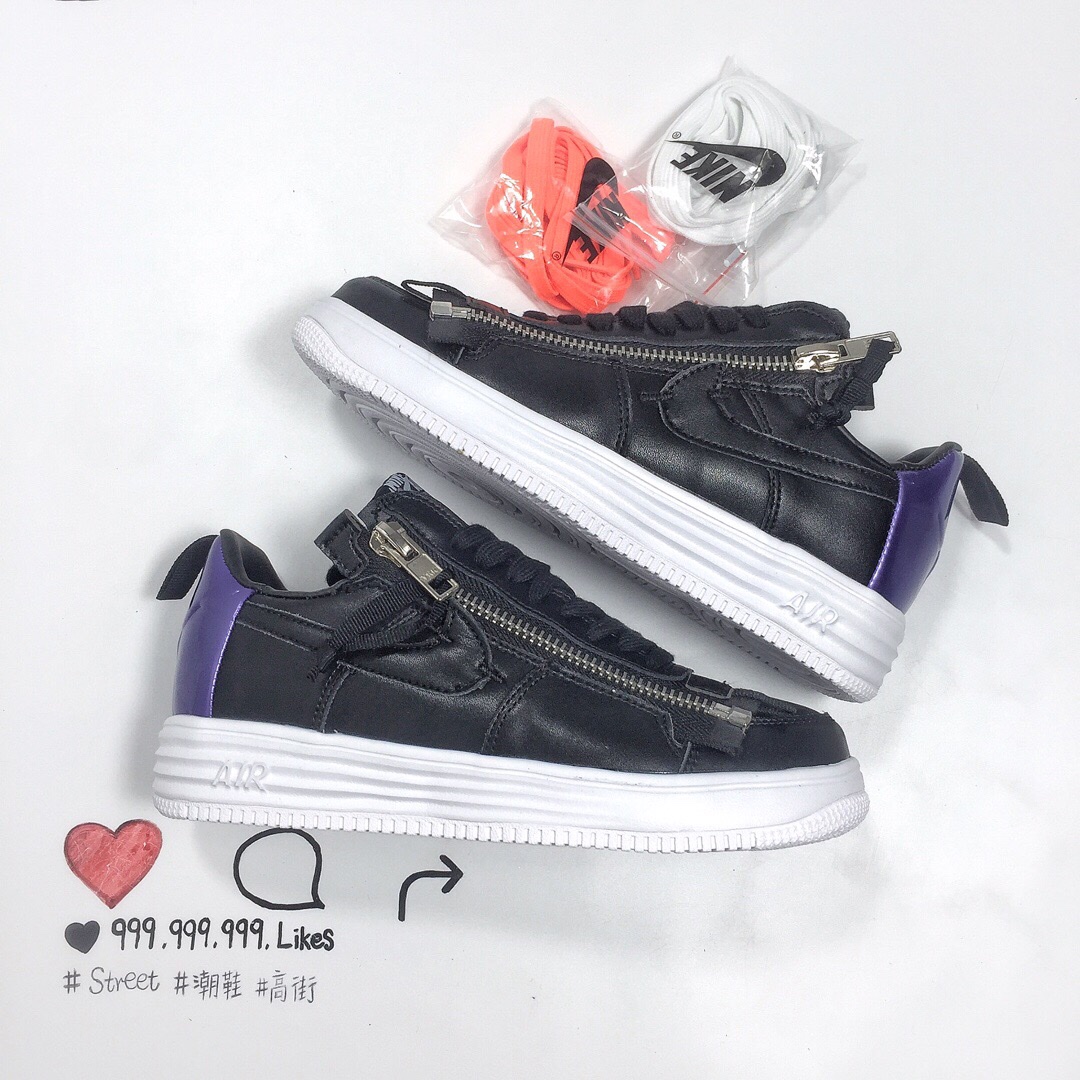 140▲35周年别注款 机能拉链鼻祖品牌ACRONYM x Nike Lunar Force 1 机能空军低帮潮流板鞋