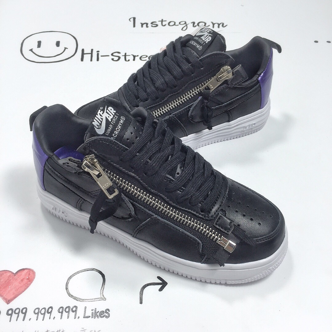 140▲35周年别注款 机能拉链鼻祖品牌ACRONYM x Nike Lunar Force 1 机能空军低帮潮流板鞋