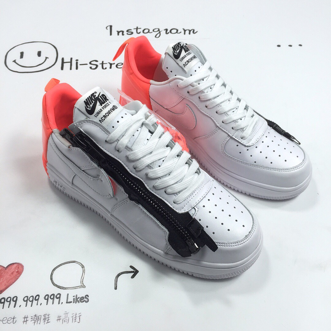 140▲35周年别注款 机能拉链鼻祖品牌ACRONYM x Nike Lunar Force 1 机能空军低帮潮流板鞋