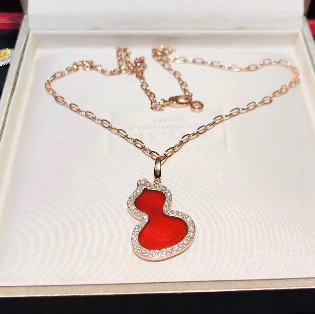 NO:631118,Qeeli* Kirin Large Gourd Carnelian Full Diamond Necklace Large Circle Thick Chain Full of Aura!  The chain can be taken out separately to match other pendants!  Large pendant with 60CM thick chain, qeelin, necklace, Cartier high-end jewelry19860909Qeeli* 麒麟大葫芦红玉髓满钻项链 大圈粗链 气场十足！链子可以单独拿出来配其他吊坠哦！大号吊坠配60CM粗链,,qeelin,necklace,卡迪亚高端饰品,Jewelry