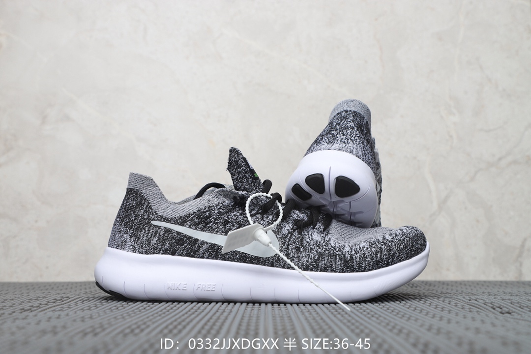 120耐克Nike Free Rn 2017 带半码 赤足系列 超轻舒适慢跑鞋