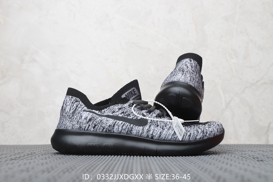 120耐克Nike Free Rn 2017 带半码 赤足系列 超轻舒适慢跑鞋