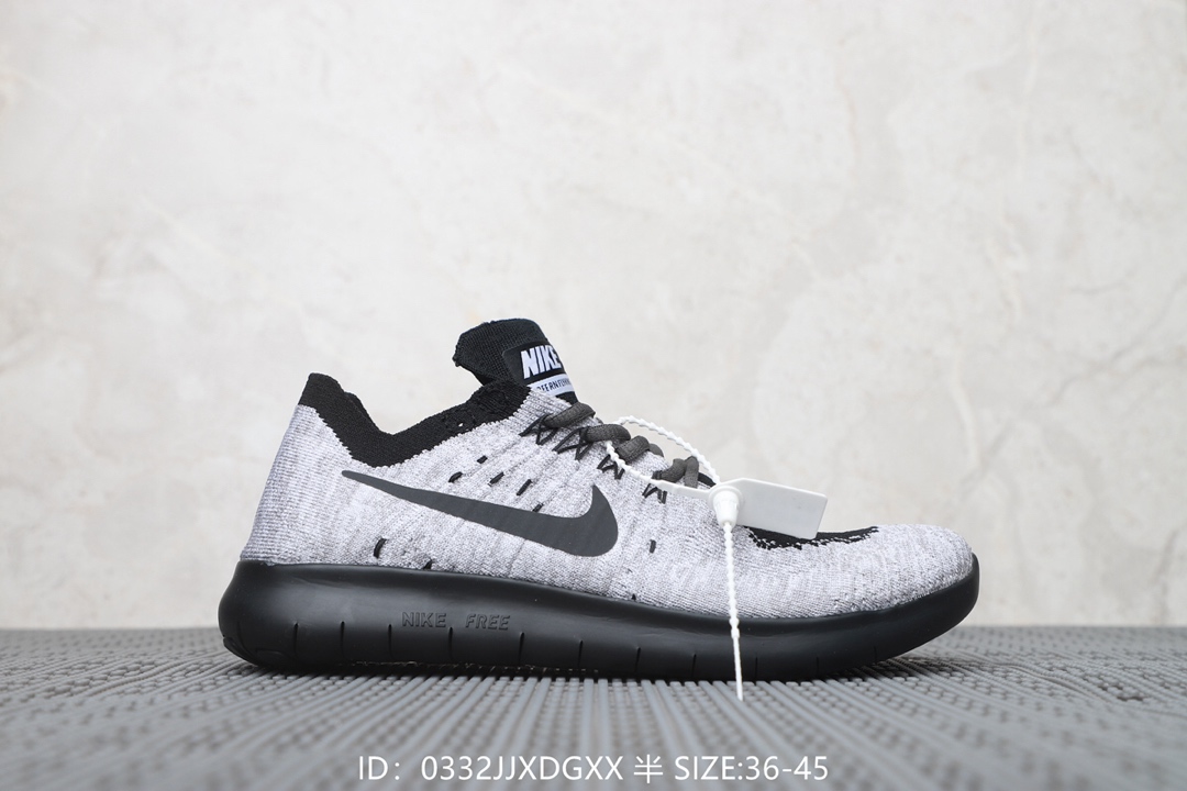 120耐克Nike Free Rn 2017 带半码 赤足系列 超轻舒适慢跑鞋