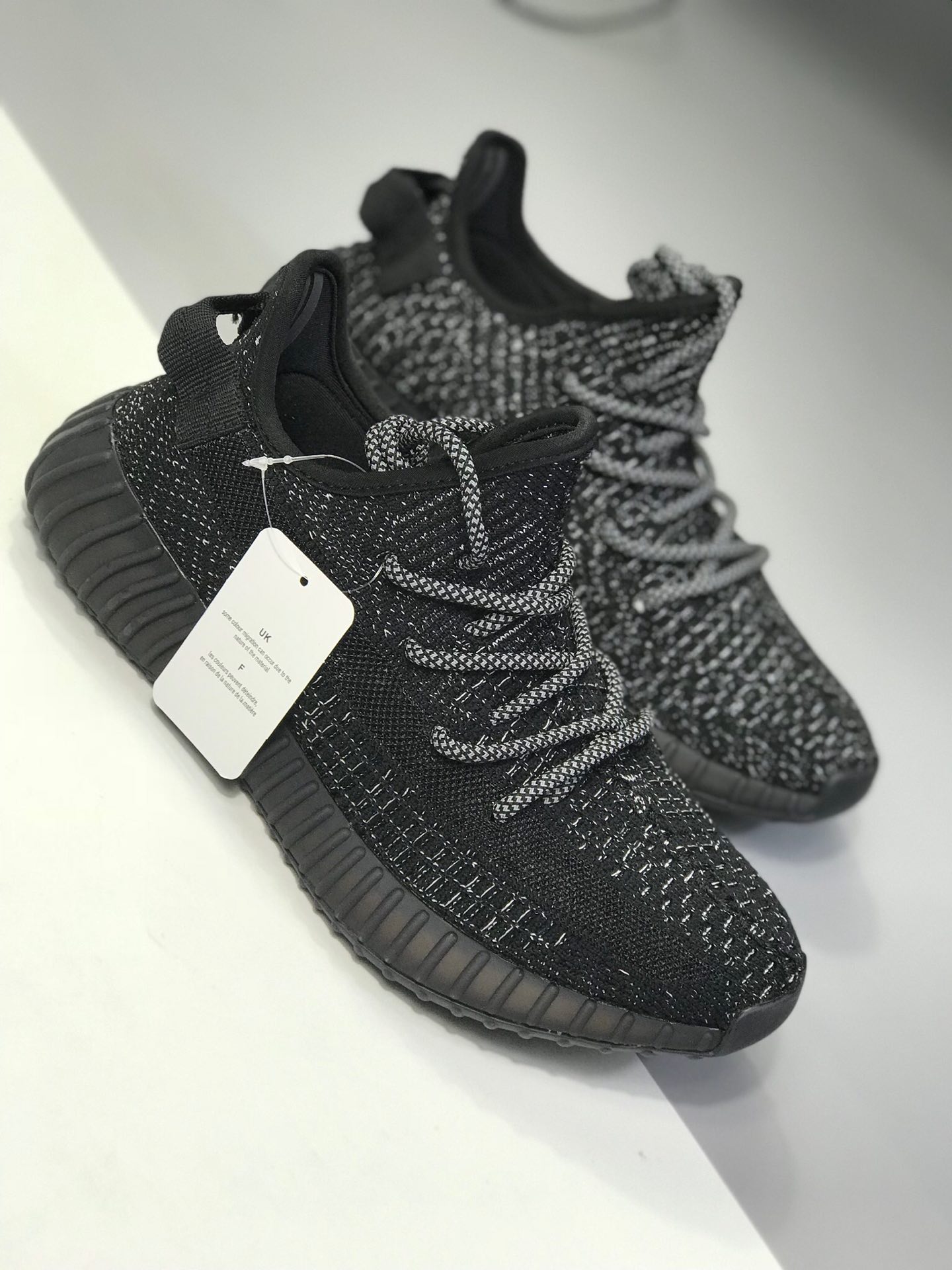 190 黑色满天星3M反光效果渠道Yeezy 350v2 满天星黑武士