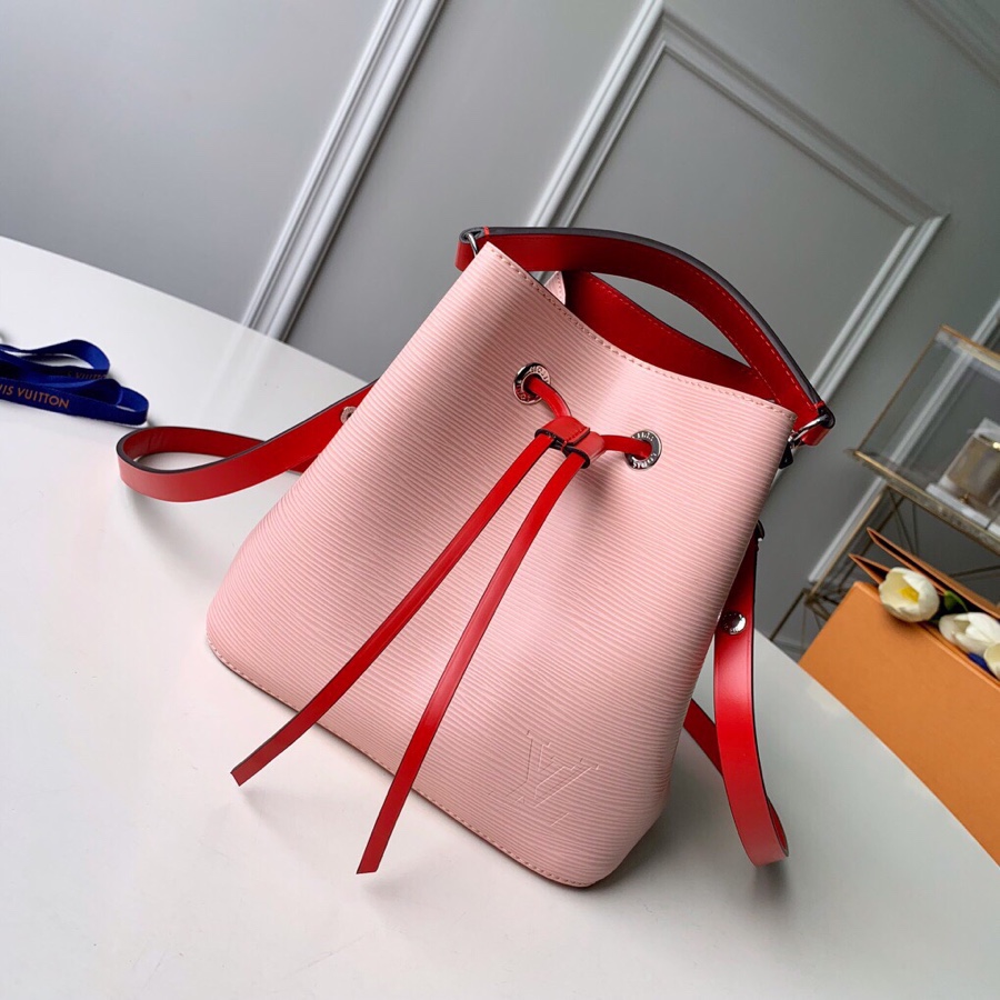 Louis Vuitton LV NeoNoe Handbags Bucket Bags Pink Epi Cowhide Mini M53609
