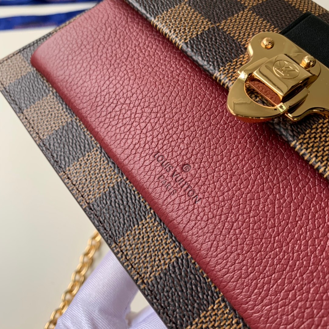 Louis Vuitton LV Vavin 链条包 N60222波尔多红