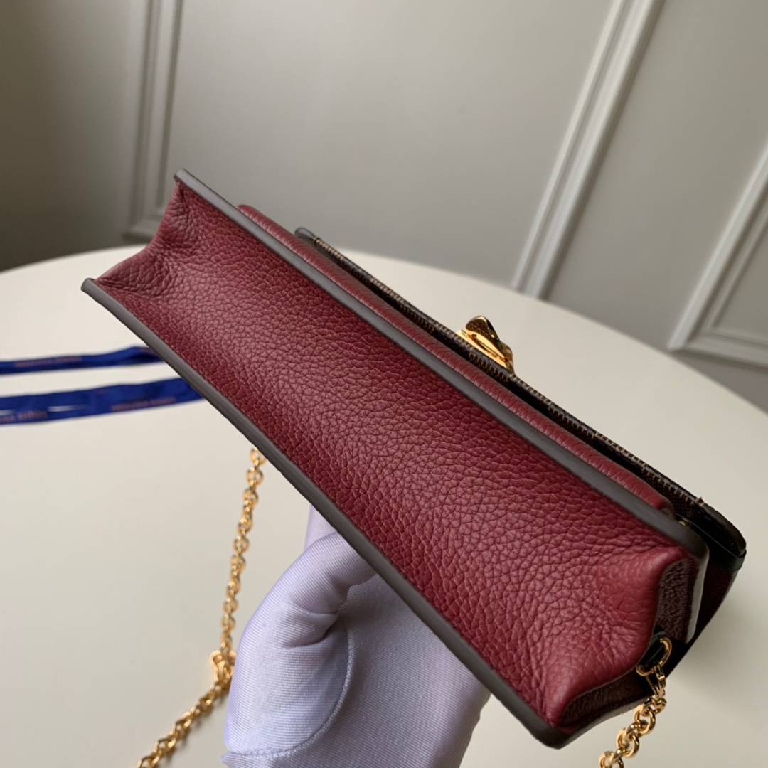 Louis Vuitton LV Vavin 链条包 N60222波尔多红