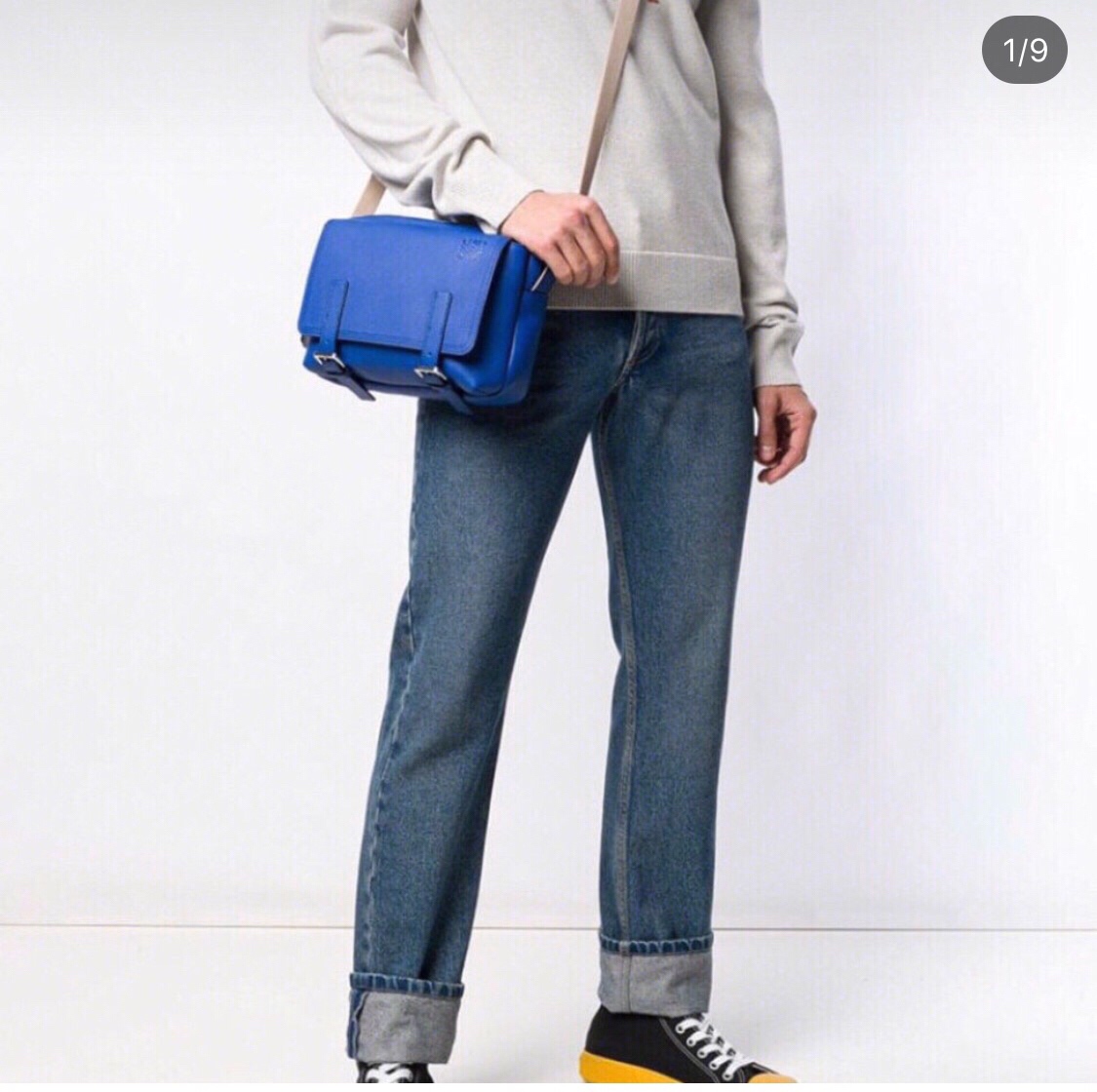LOEWE罗意威 Military Messenger最新版信使包 0339蓝色
