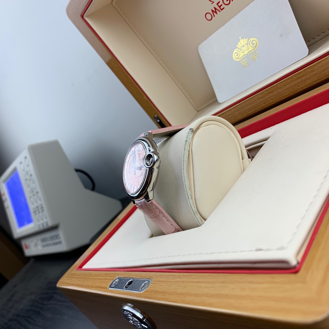 Cartier 皇家 卡地亚蓝气球系列36粉色表盘腕表女款
