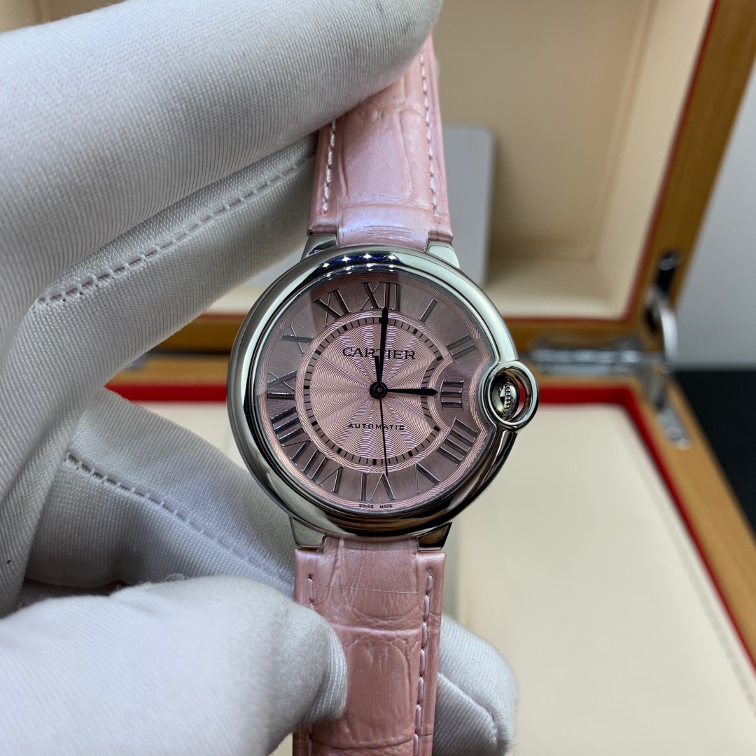 Cartier 皇家 卡地亚蓝气球系列36粉色表盘腕表女款