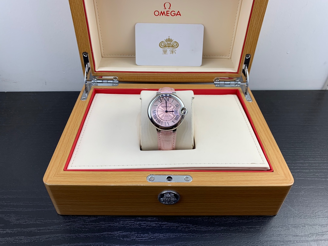 Cartier 皇家 卡地亚蓝气球系列36粉色表盘腕表女款