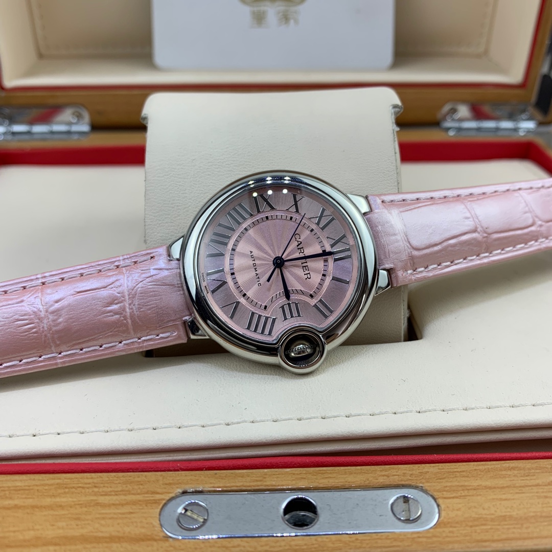 Cartier 皇家 卡地亚蓝气球系列36粉色表盘腕表女款