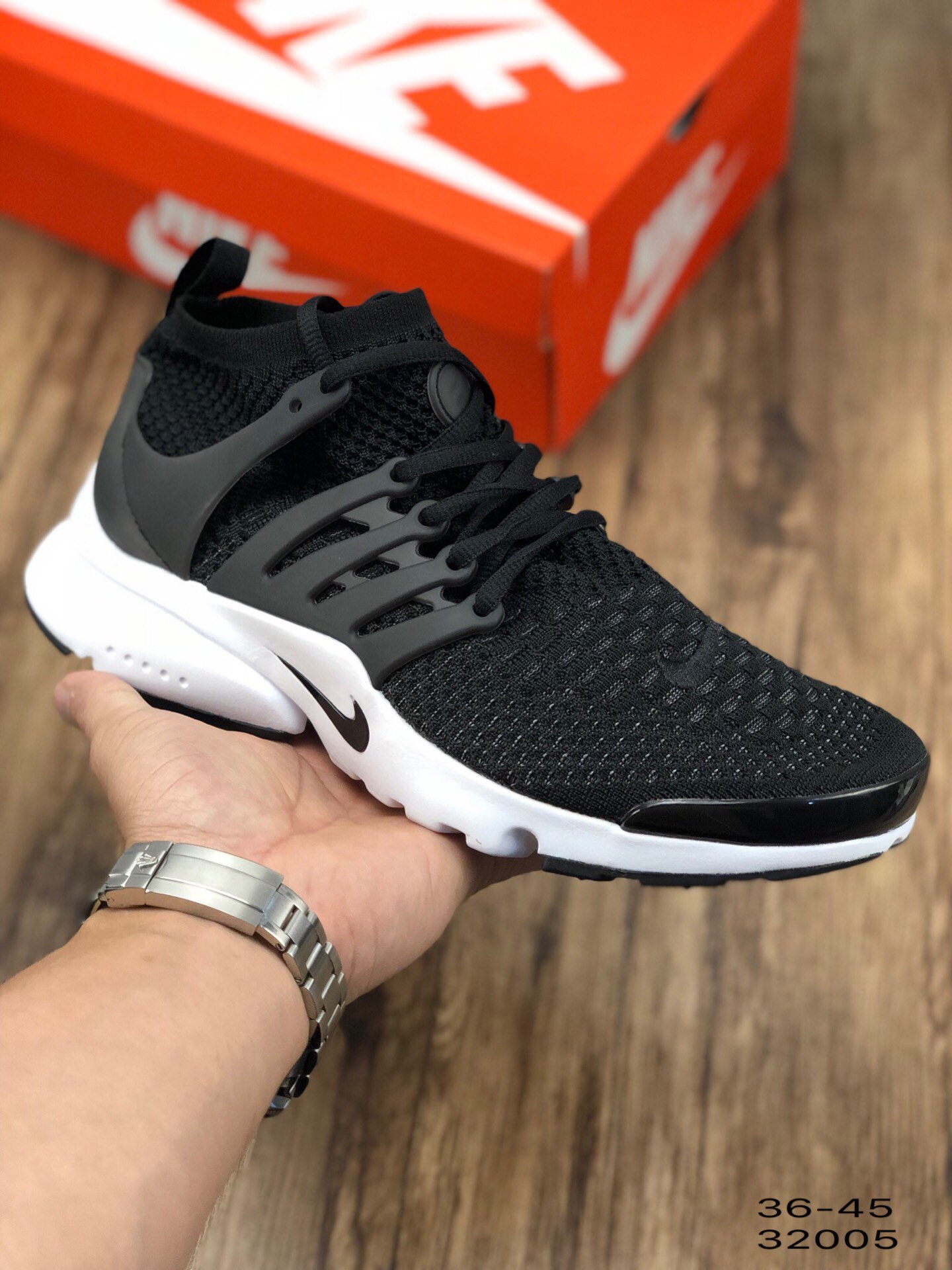 130耐克 Nike Air Presto Flyknit Ultra 耐克王中帮全飞线编织款跑鞋