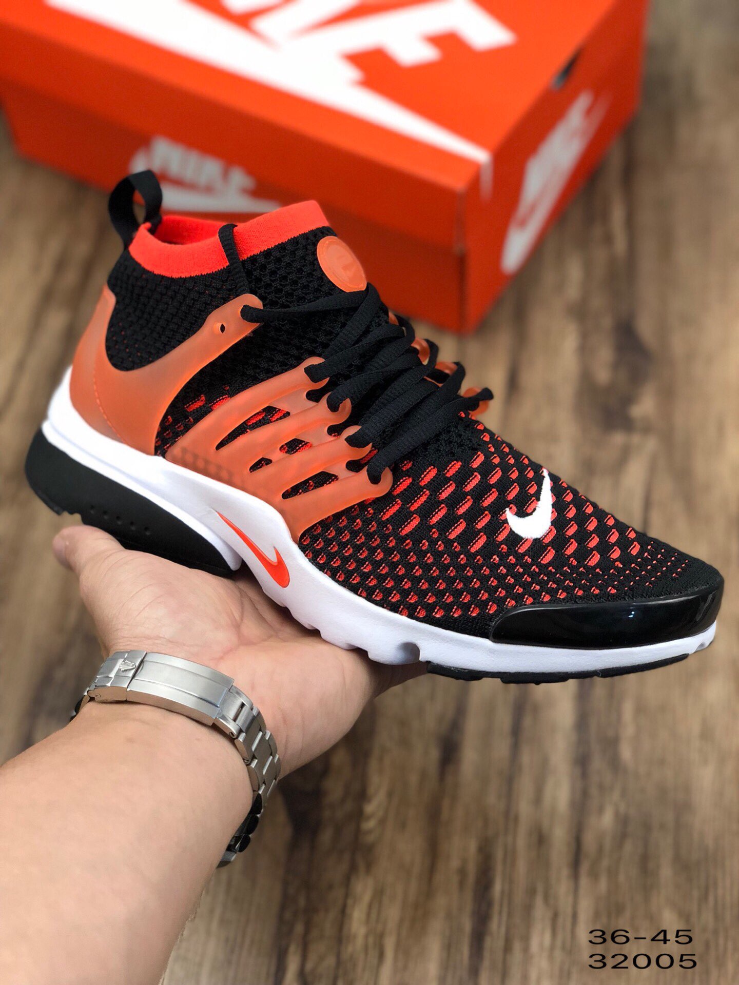 130耐克 Nike Air Presto Flyknit Ultra 耐克王中帮全飞线编织款跑鞋