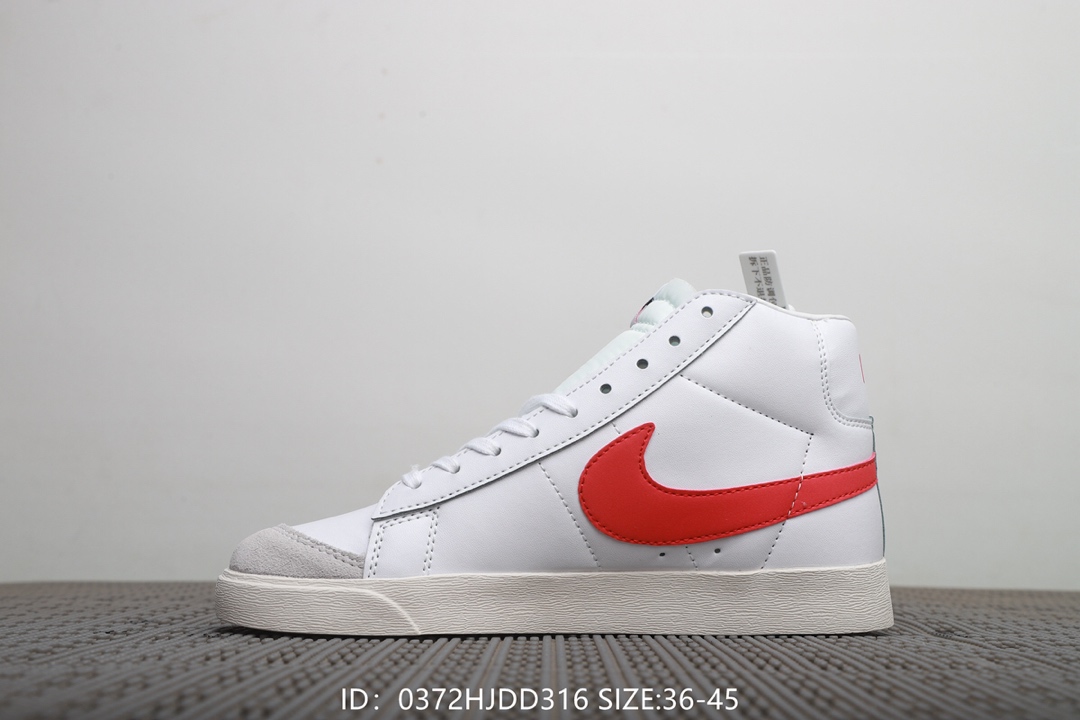 100  耐克Nike Blazer Mid 77 Vntg 高帮开拓者板鞋 男女同款！号码:36-45