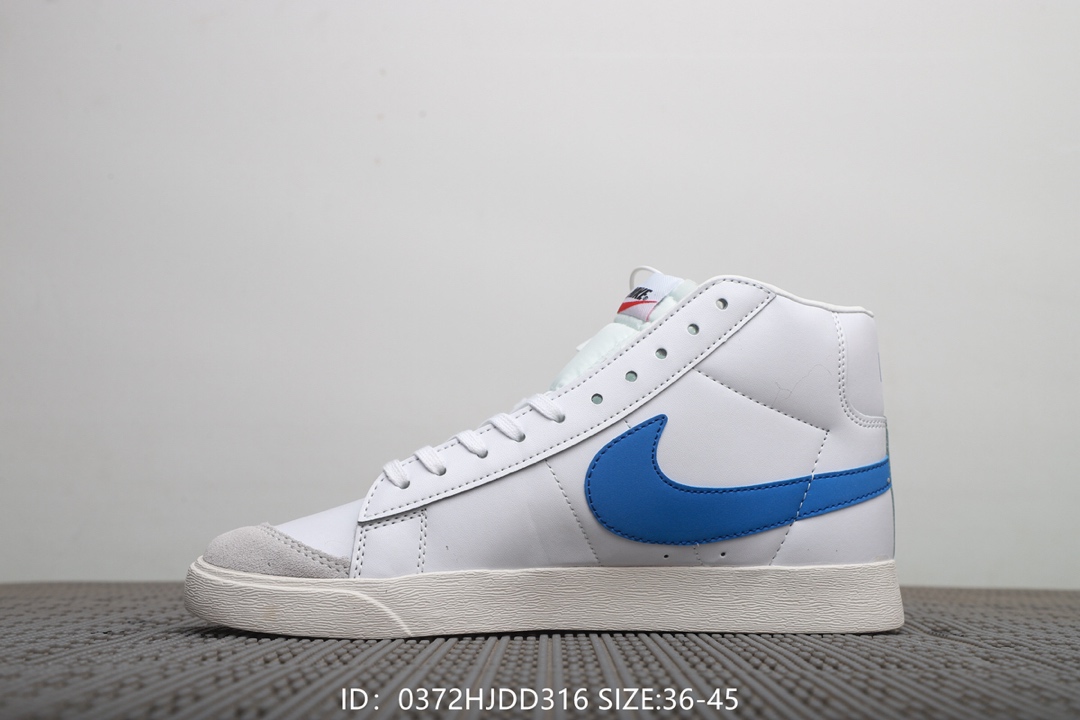 100  耐克Nike Blazer Mid 77 Vntg 高帮开拓者板鞋 男女同款！号码：36-45
