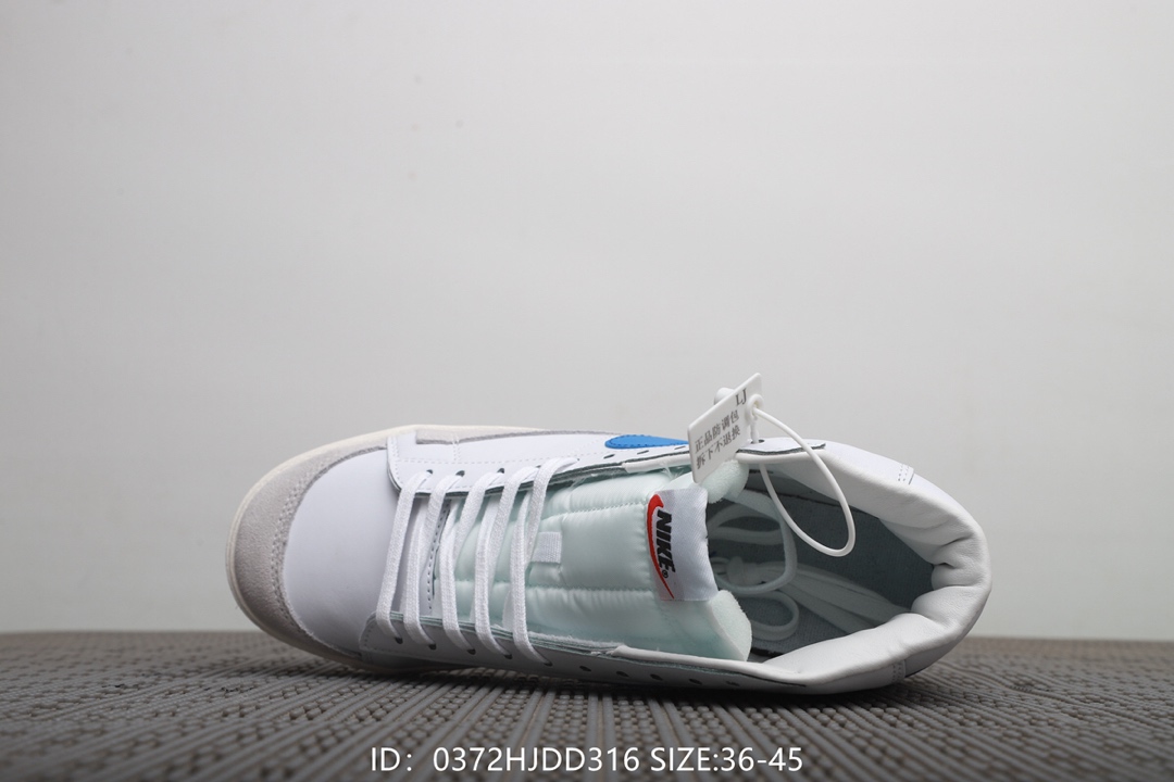 100  耐克Nike Blazer Mid 77 Vntg 高帮开拓者板鞋 男女同款！号码：36-45