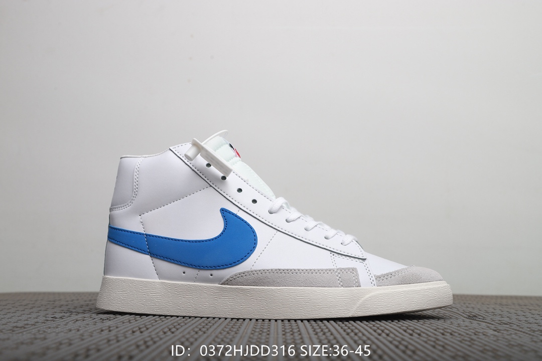 100   集图！耐克Nike Blazer Mid 77 Vntg 高帮开拓者板鞋 男女同款！号码：36-45