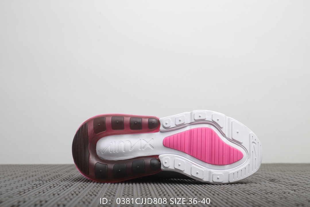 110 耐克Nike Air Max 270 Flyknit 女款 魅夜紫 后置半掌大气垫 缓震跑步鞋！<br />号码：36-40