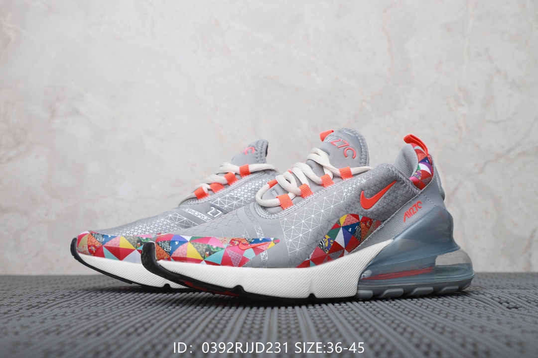 120  耐克Nike Air Max 270 Flyknit 后置半掌大气垫 缓震跑步鞋！号码：36-40