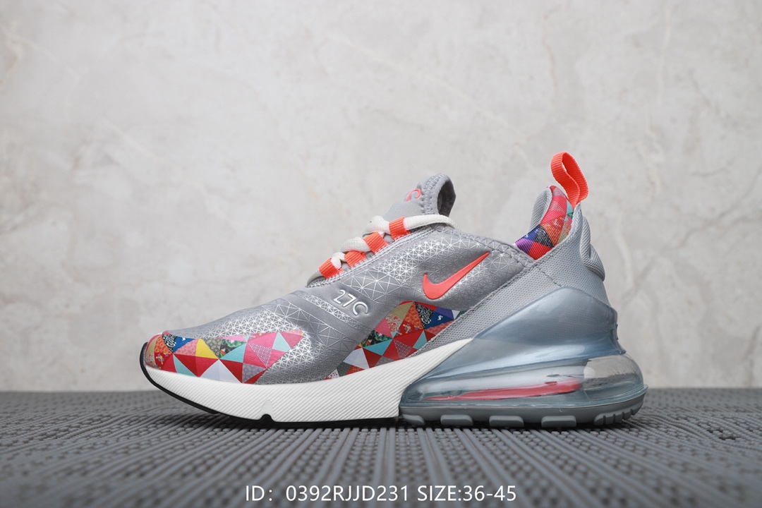 120  耐克Nike Air Max 270 Flyknit 后置半掌大气垫 缓震跑步鞋！号码：36-40