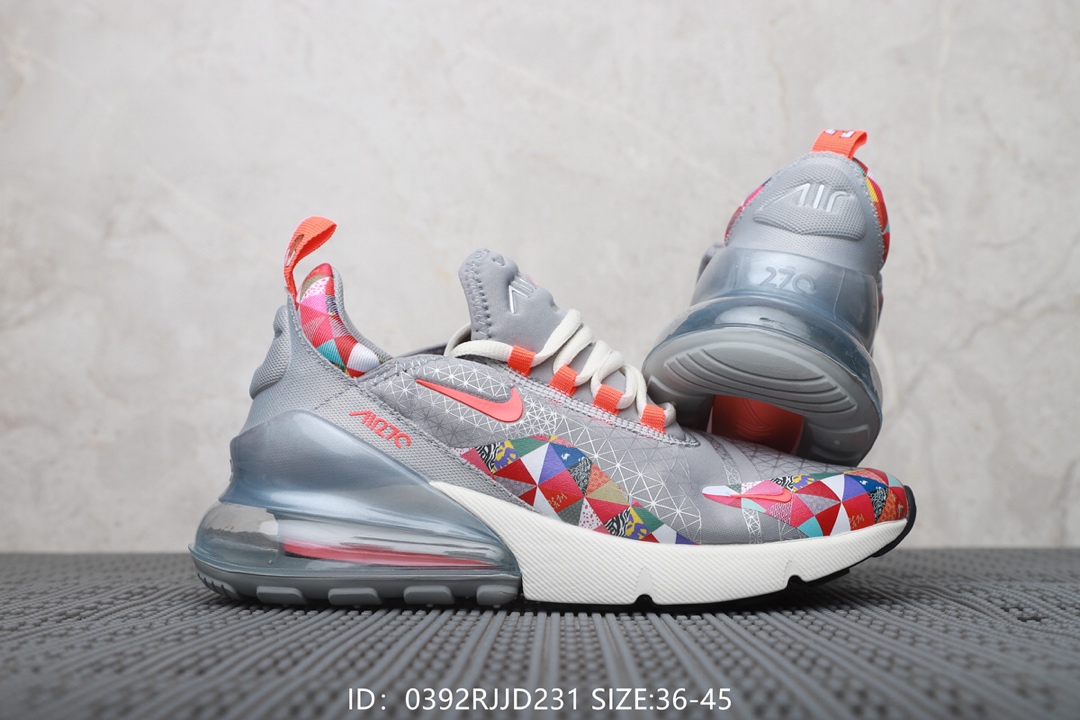 120  耐克Nike Air Max 270 Flyknit 后置半掌大气垫 缓震跑步鞋！号码：36-40