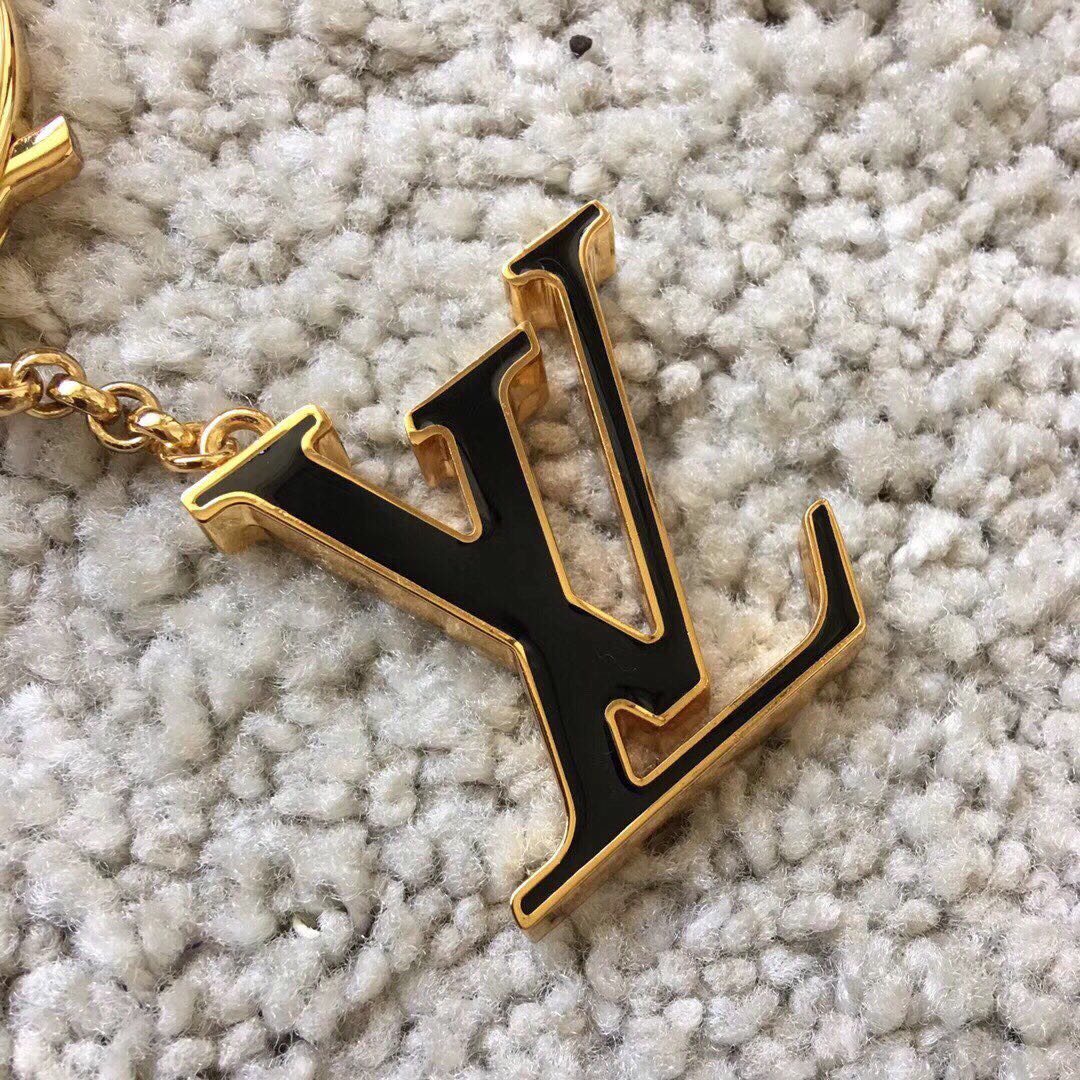 FLEUR DE MONOGRAM Black Keychain with keys