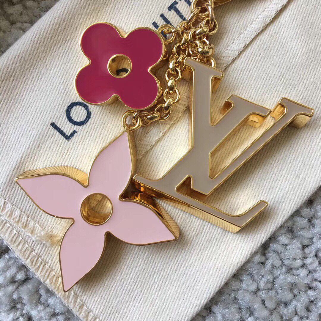 Fleur de Monogram Card Holder Pink - In Hand