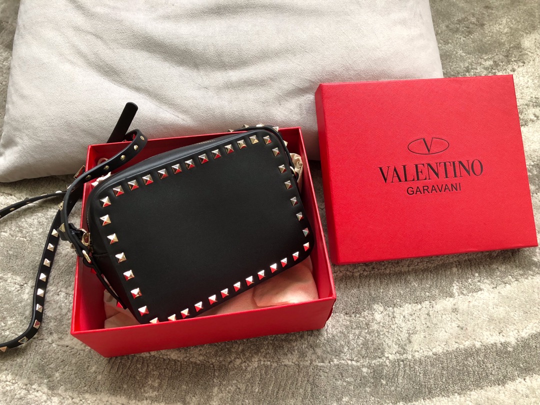 Valentino华伦天奴原版进口牛皮新款相机包00890