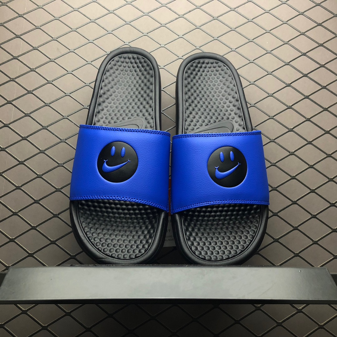80 原厂韩代订单 区别市面所谓“原装” Simley x Nike Benassi JDI潮流拖鞋 631261-019