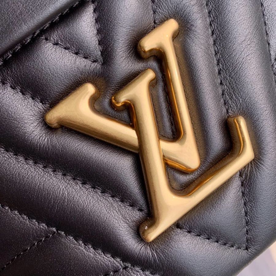 Louis Vuitton LV Black New Wave Bum Bag M53750