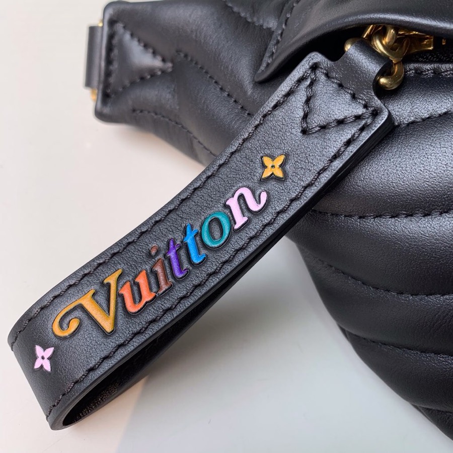 Louis Vuitton LV Black New Wave Bum Bag M53750