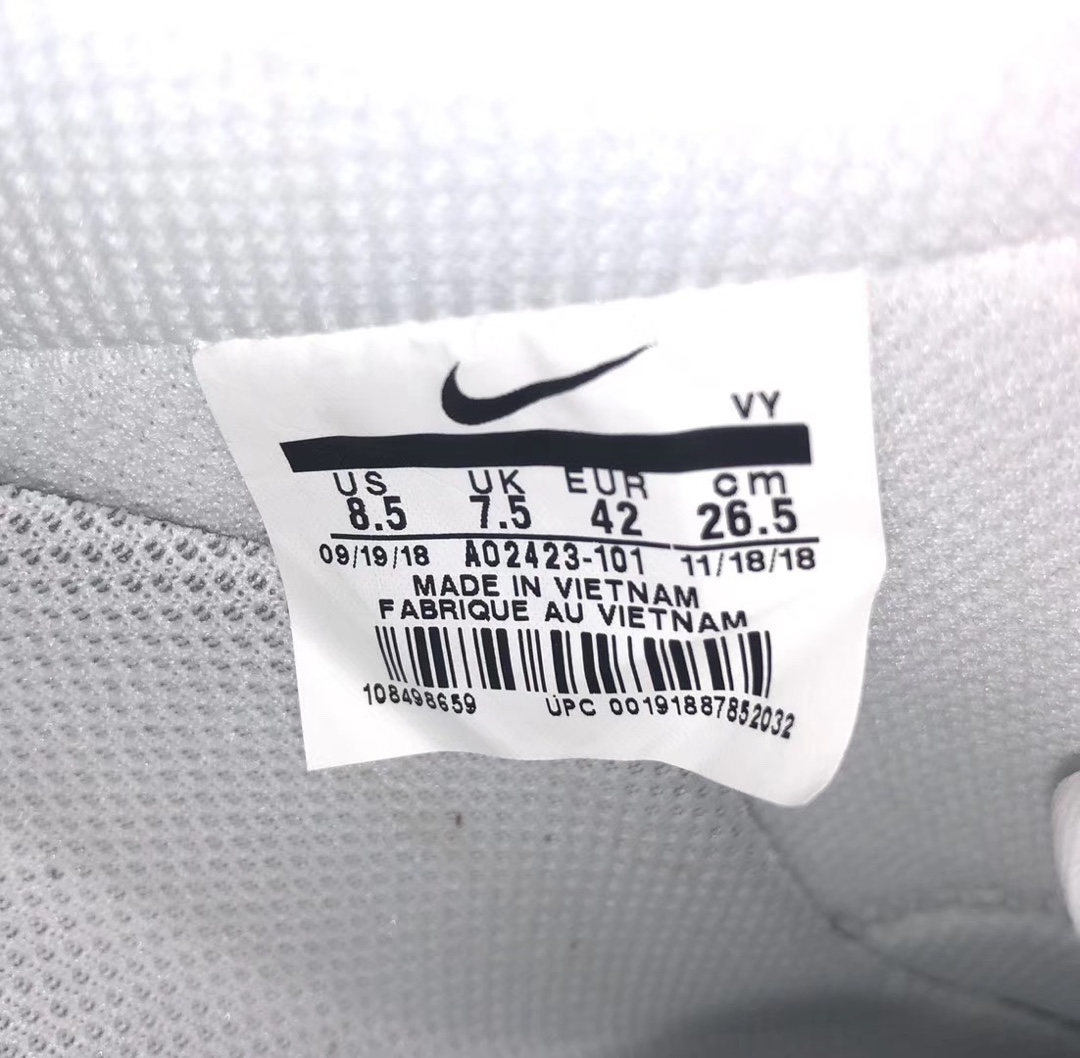 190  Nike Air Force 1 Low 低帮空军一号休闲板鞋 “白黑勾印花NIKE”原盒原标全头层 货号：AO2423-101<br />尺码：36 36.5 37.5 38 38.5 39 40 40.5 41 42 42.5 43 44 44.5 45