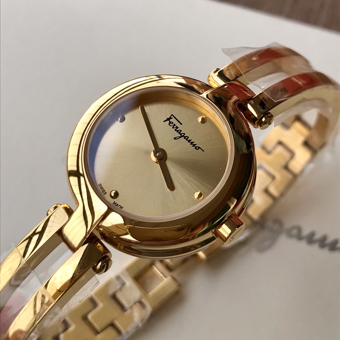 Salvatore Ferragamo Watch: Brushed New Design, Swiss Movement, Sapphire Glass, Waterproof 30m - 图片 7