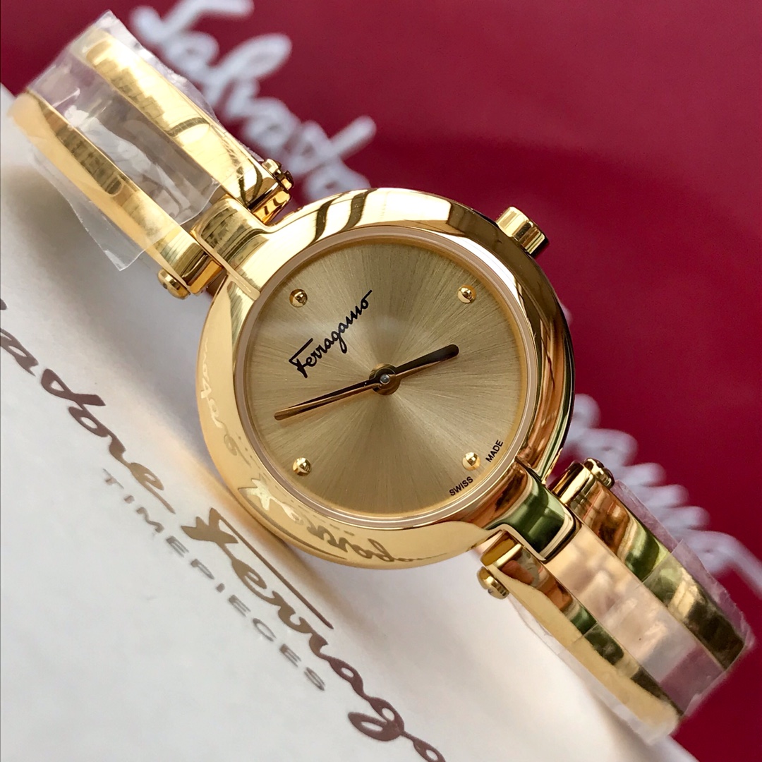 Salvatore Ferragamo Watch: Brushed New Design, Swiss Movement, Sapphire Glass, Waterproof 30m - 图片 8