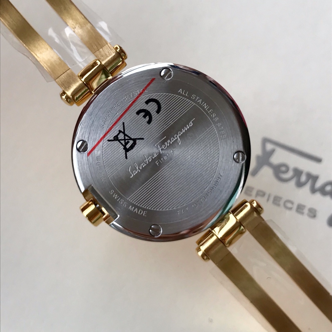 Salvatore Ferragamo Watch: Brushed New Design, Swiss Movement, Sapphire Glass, Waterproof 30m - 图片 5